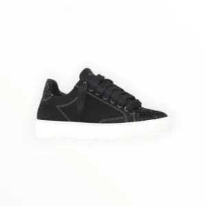 Numeris Nero glitter con suola bianca