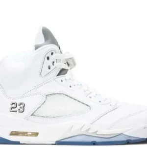 JORDAN RETRO 5 ‘WHITE METALLIC’